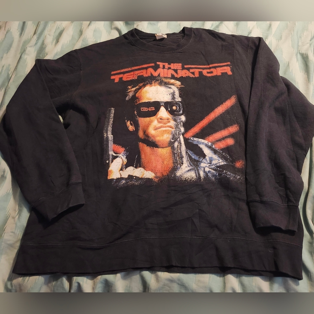 Vintage The Terminator Classic‎ 1984 Sci-Fi Movie Sweatshirt Men's Size XL